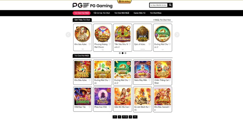 Kho game quay hũ tại PG 77win vô cùng đa dạng hấp dẫn